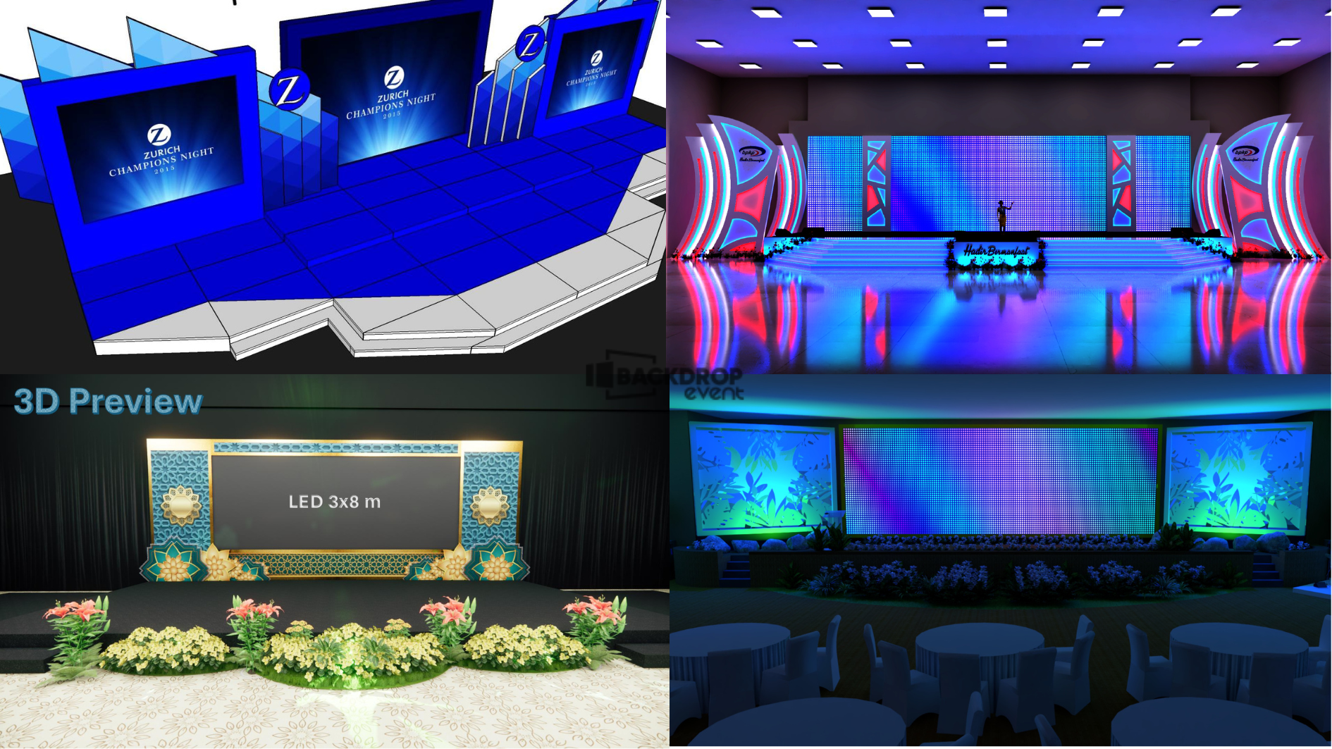 Inspirasi Backdrop Event Design Untuk LED Screen - Backdrop Event